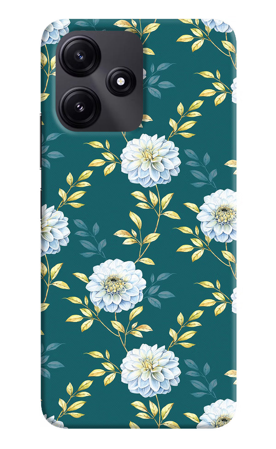 Flowers Poco M6 Pro 5G Back Cover, Hard case