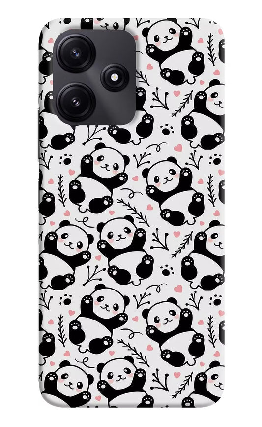 Cute Panda Poco M6 Pro 5G Hard Case Back Cover by Casekaro