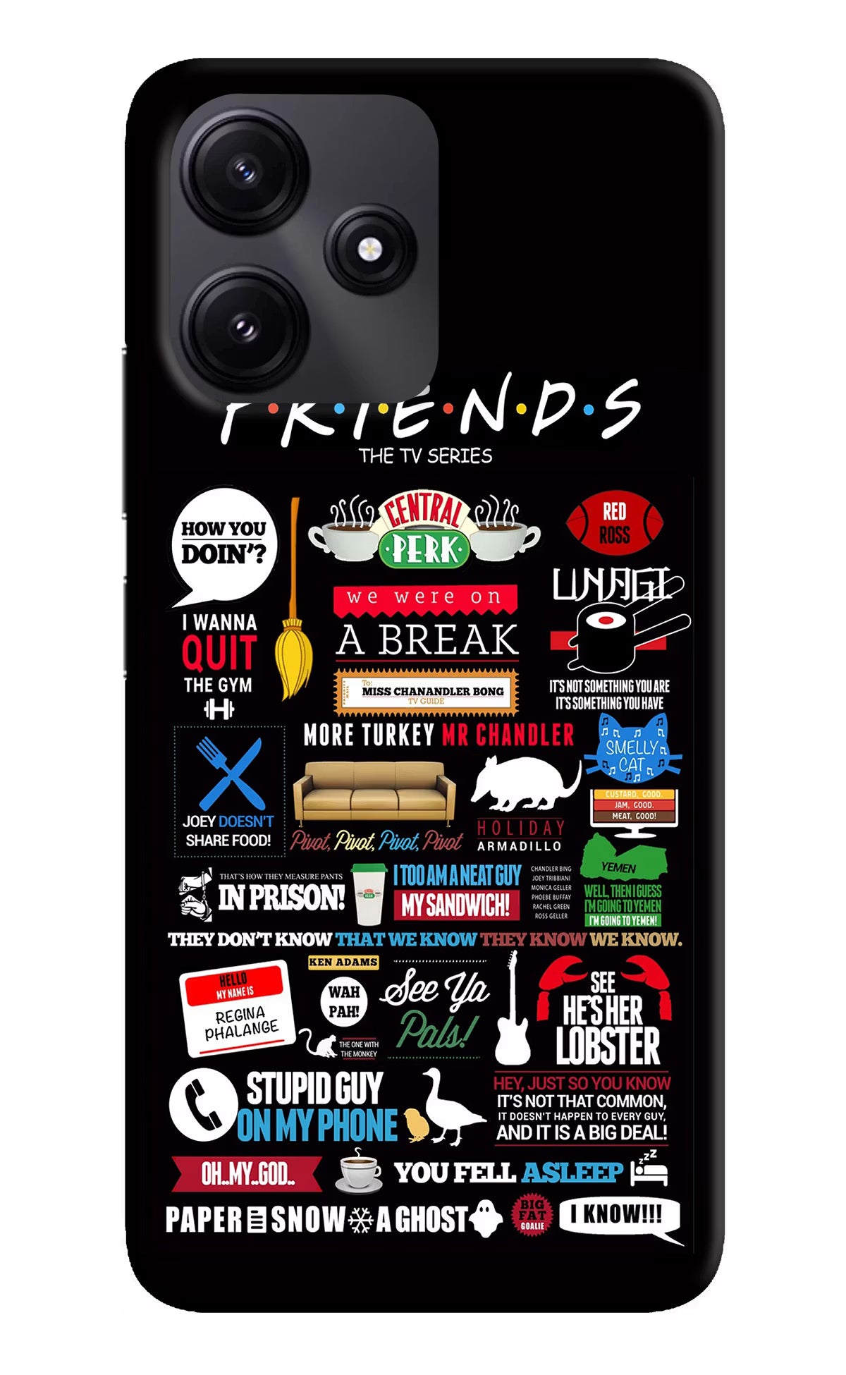 FRIENDS Poco M6 Pro 5G Hard Case Back Cover by Casekaro