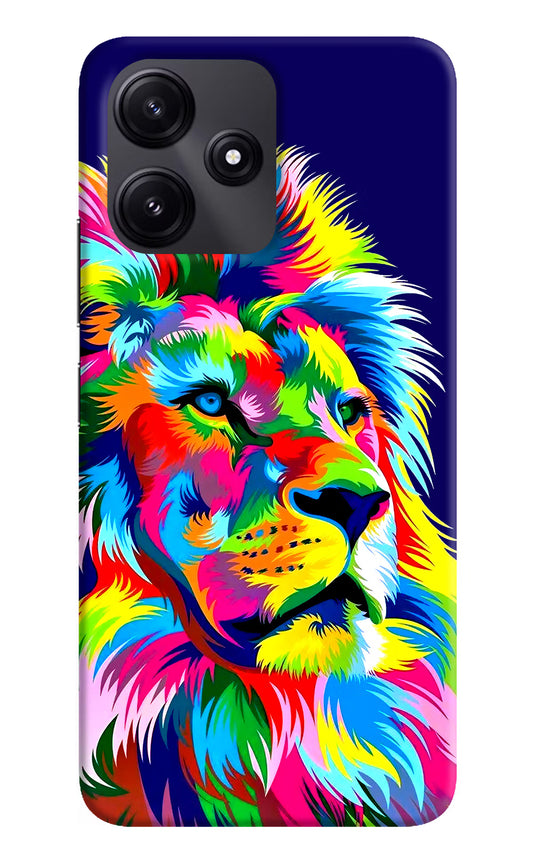 Vector Art Lion Poco M6 Pro 5G Hard Case Back Cover by Casekaro