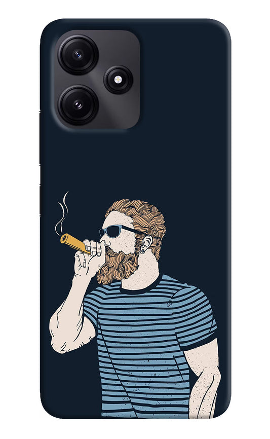 Smoking Poco M6 Pro 5G Hard Case Back Cover by Casekaro