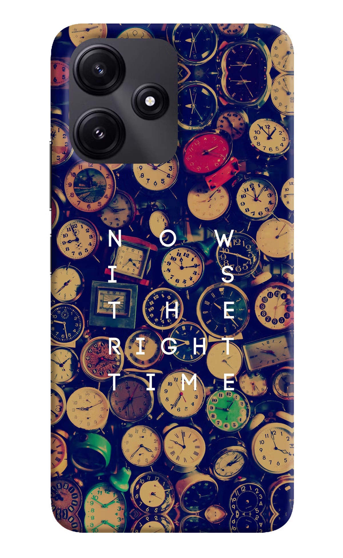 Now is the Right Time Quote Poco M6 Pro 5G Hard Case Back Cover by Casekaro