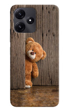 Teddy Wooden Poco M6 Pro 5G Hard Case Back Cover by Casekaro