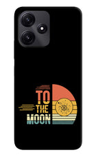 To the Moon Poco M6 Pro 5G Hard Case Back Cover by Casekaro