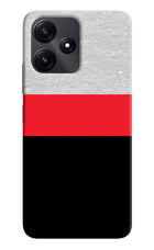Tri Color Pattern Poco M6 Pro 5G Hard Case Back Cover by Casekaro