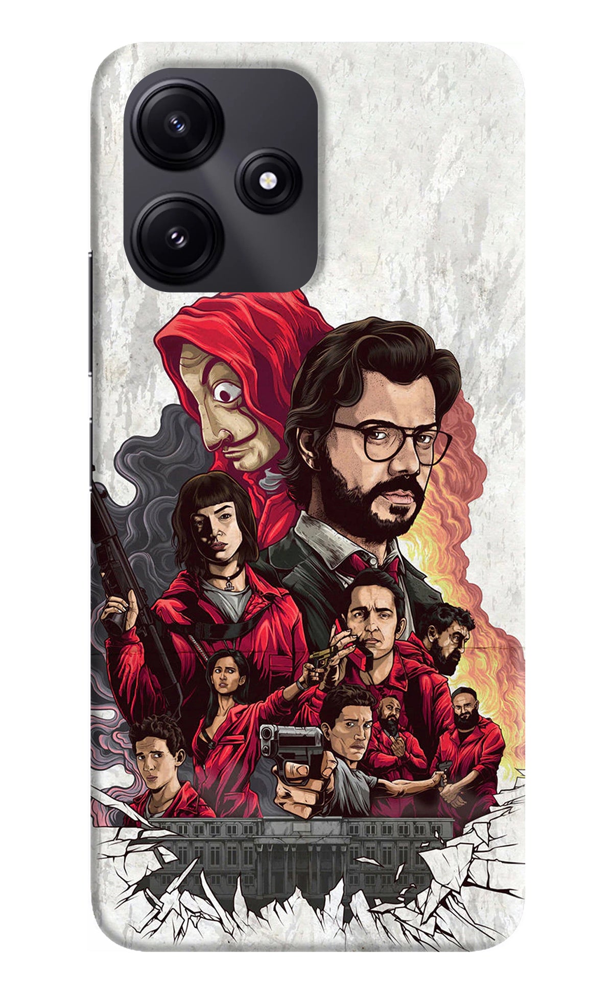 Money Heist Artwork Poco M6 Pro 5G Back Cover