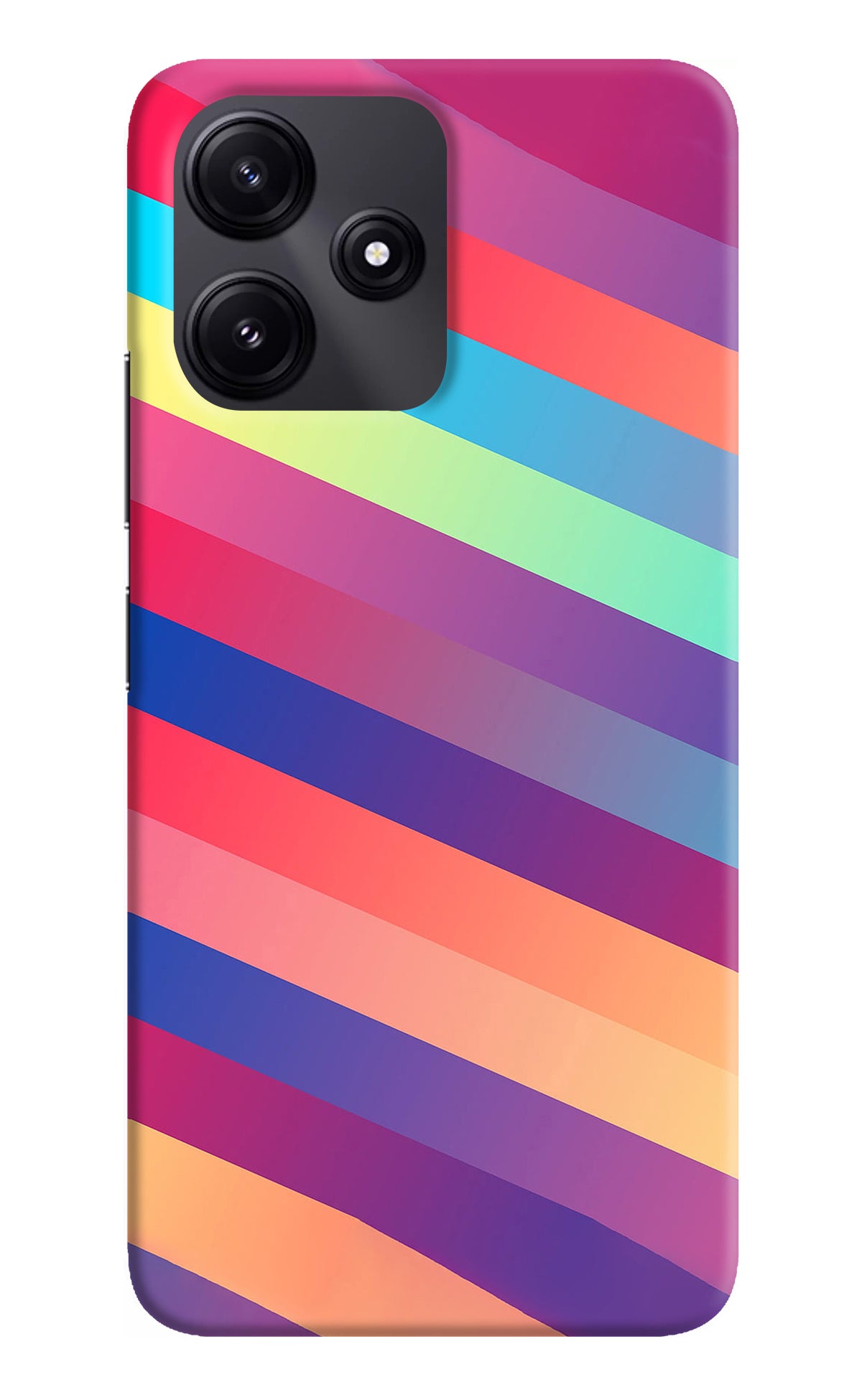 Stripes color Poco M6 Pro 5G Back Cover