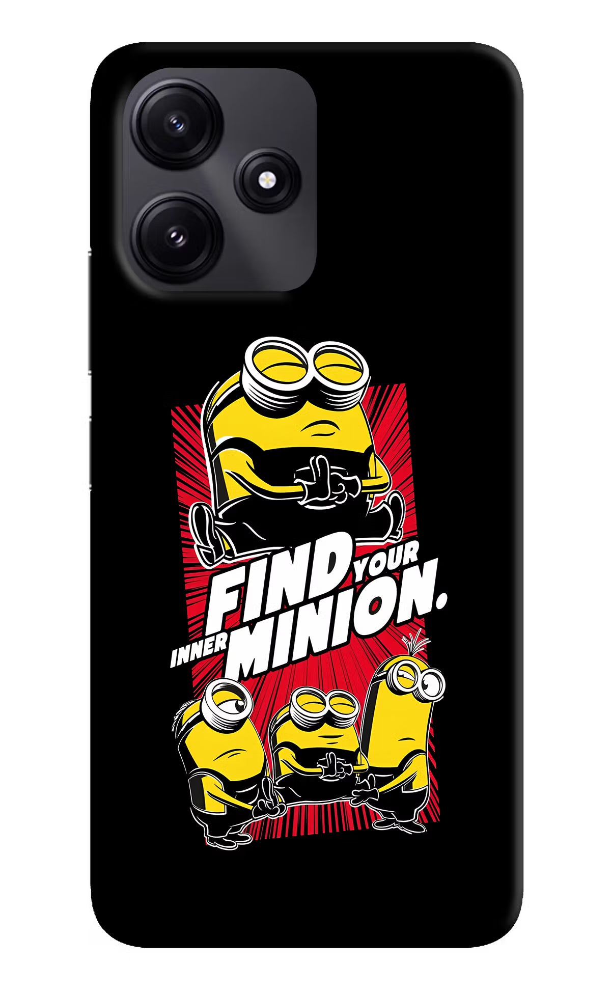 Find your inner Minion Poco M6 Pro 5G Hard Case Back Cover by Casekaro
