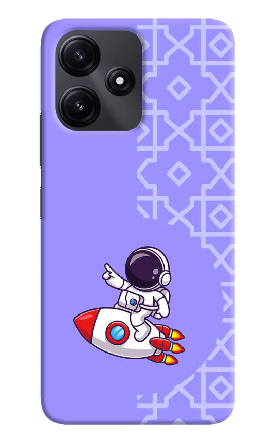 Cute Astronaut Poco M6 Pro 5G Hard Case Back Cover by Casekaro