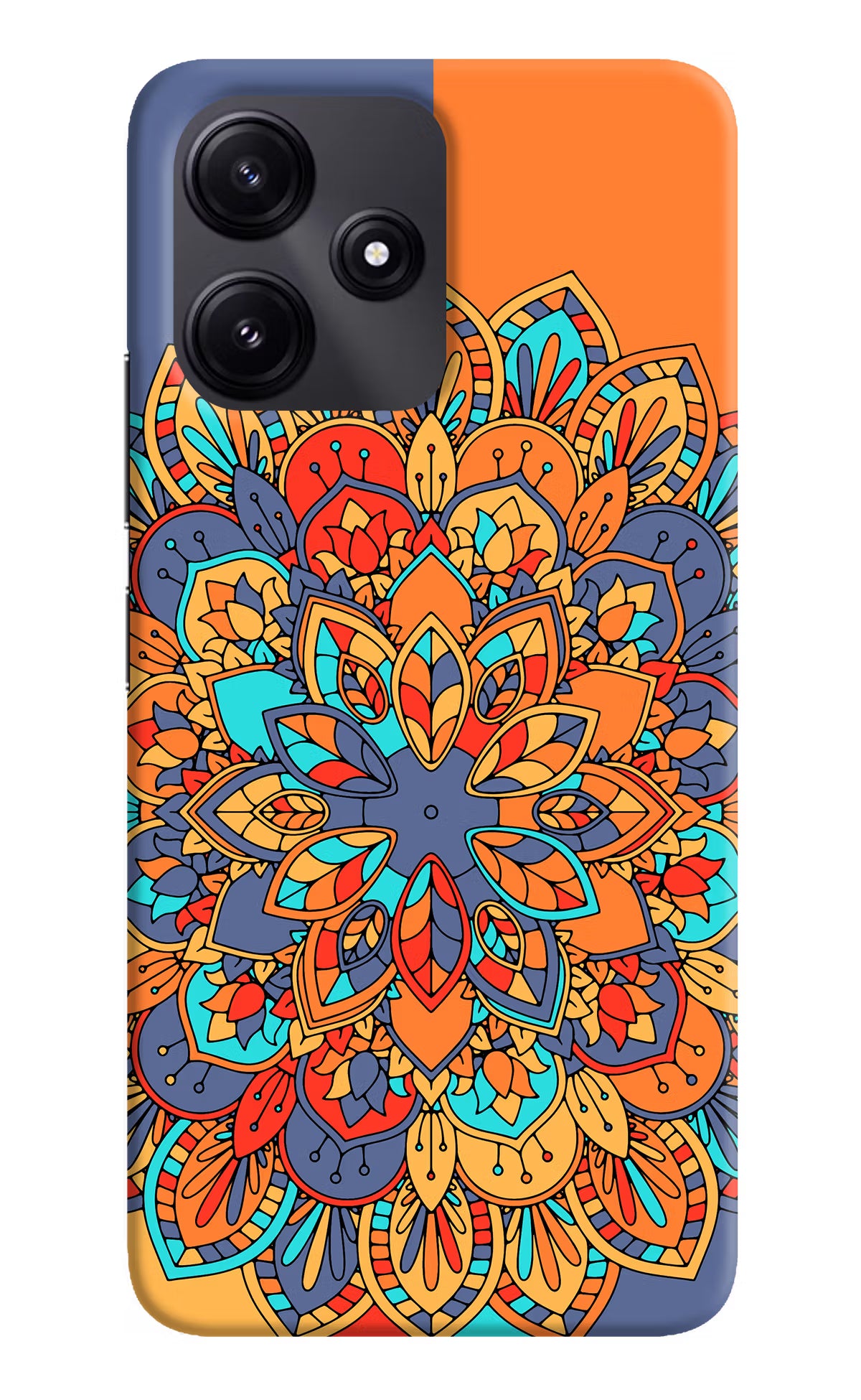 Color Mandala Poco M6 Pro 5G Hard Case Back Cover by Casekaro