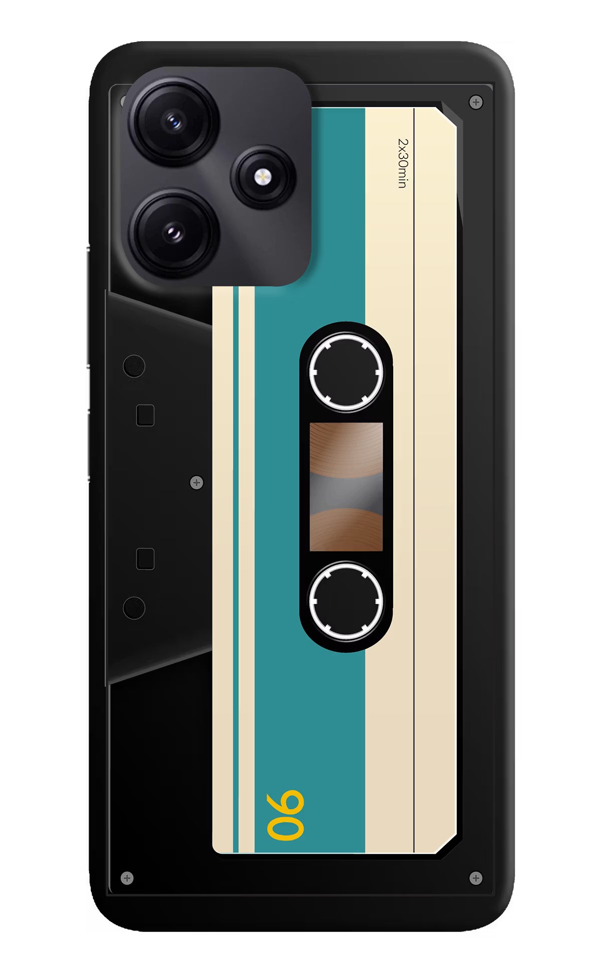 Cassette Poco M6 Pro 5G Hard Case Back Cover by Casekaro