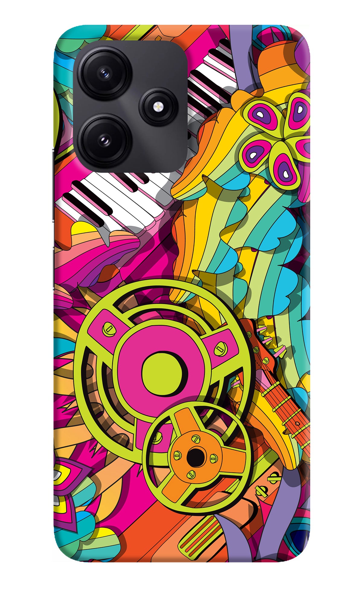 Music Doodle Poco M6 Pro 5G Back Cover