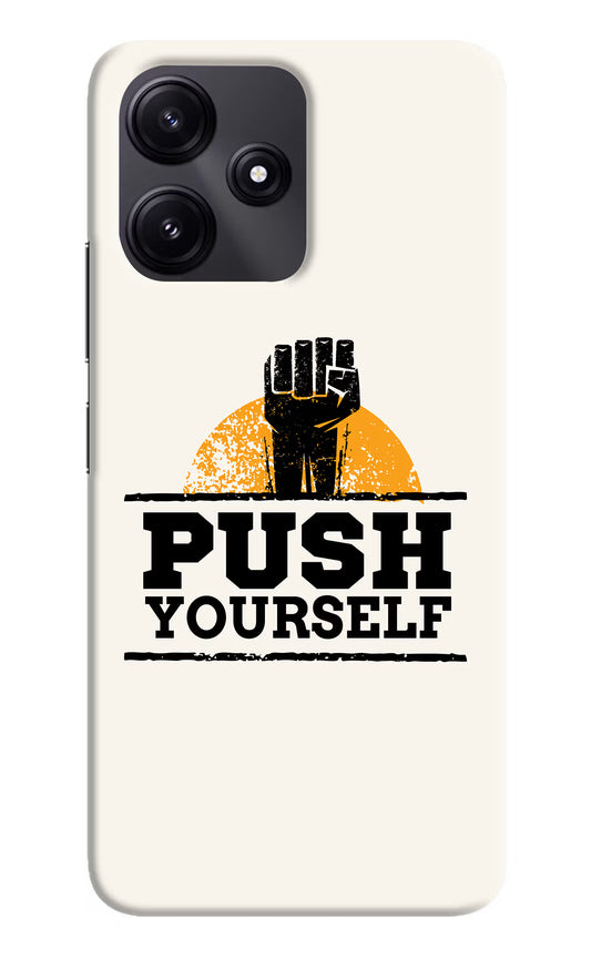 Push Yourself Poco M6 Pro 5G Hard Case Back Cover by Casekaro