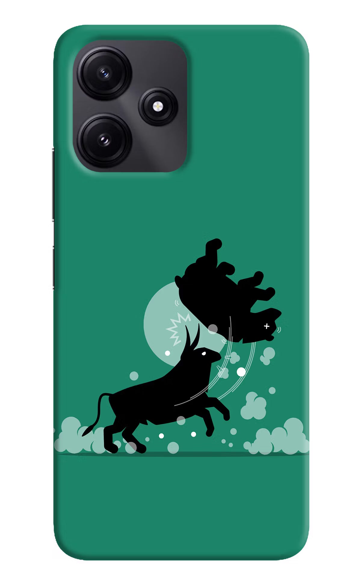 Bull Conqueror Poco M6 Pro 5G Hard Case Back Cover by Casekaro