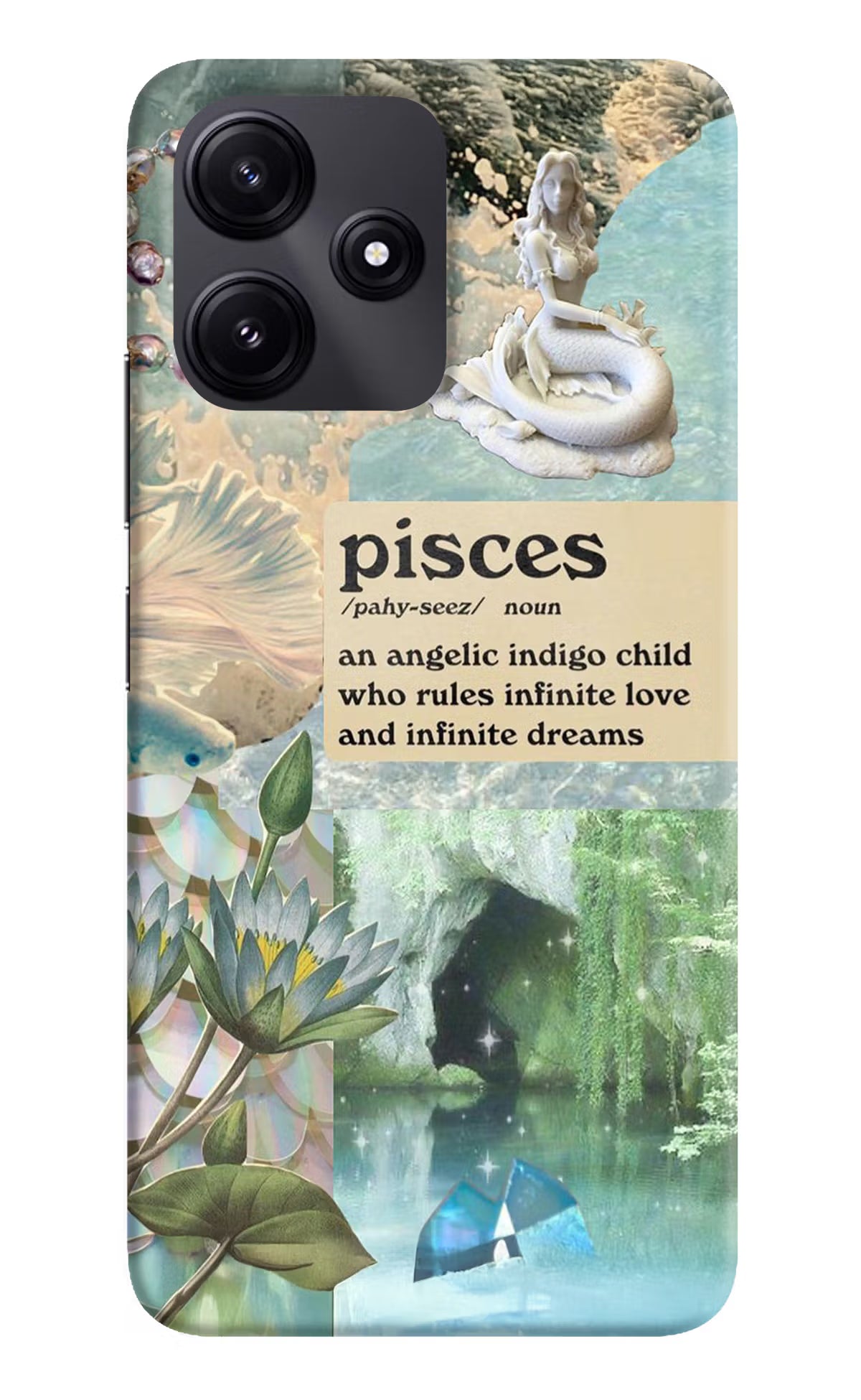 Pisces Zodiac Poco M6 Pro 5G Hard Case Back Cover by Casekaro