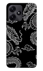 Twin Dragons Poco M6 Pro 5G Hard Case Back Cover by Casekaro