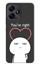 You're Right Poco M6 Pro 5G Hard Case Back Cover by Casekaro