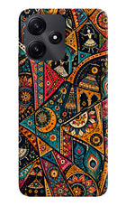 Folk Print Poco M6 Pro 5G Hard Case Back Cover by Casekaro