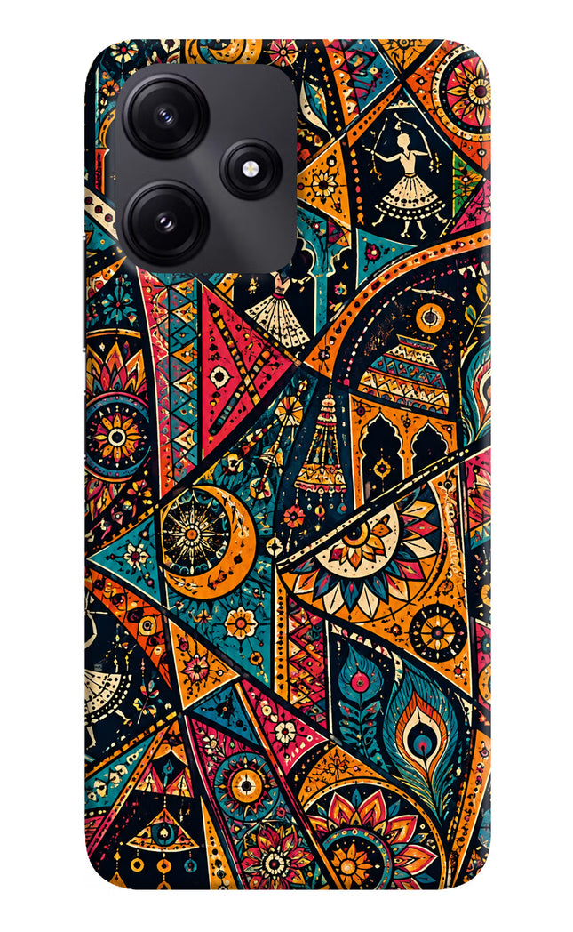 Folk Print Poco M6 Pro 5G Hard Case Back Cover by Casekaro