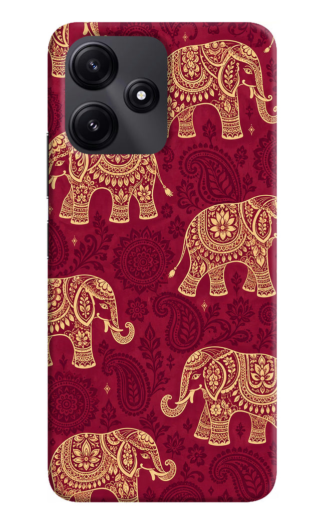 Maroon Elephant Poco M6 Pro 5G Back Cover