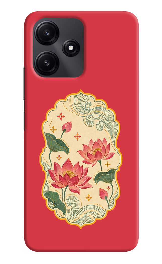Pink Lotus Poco M6 Pro 5G Back Cover