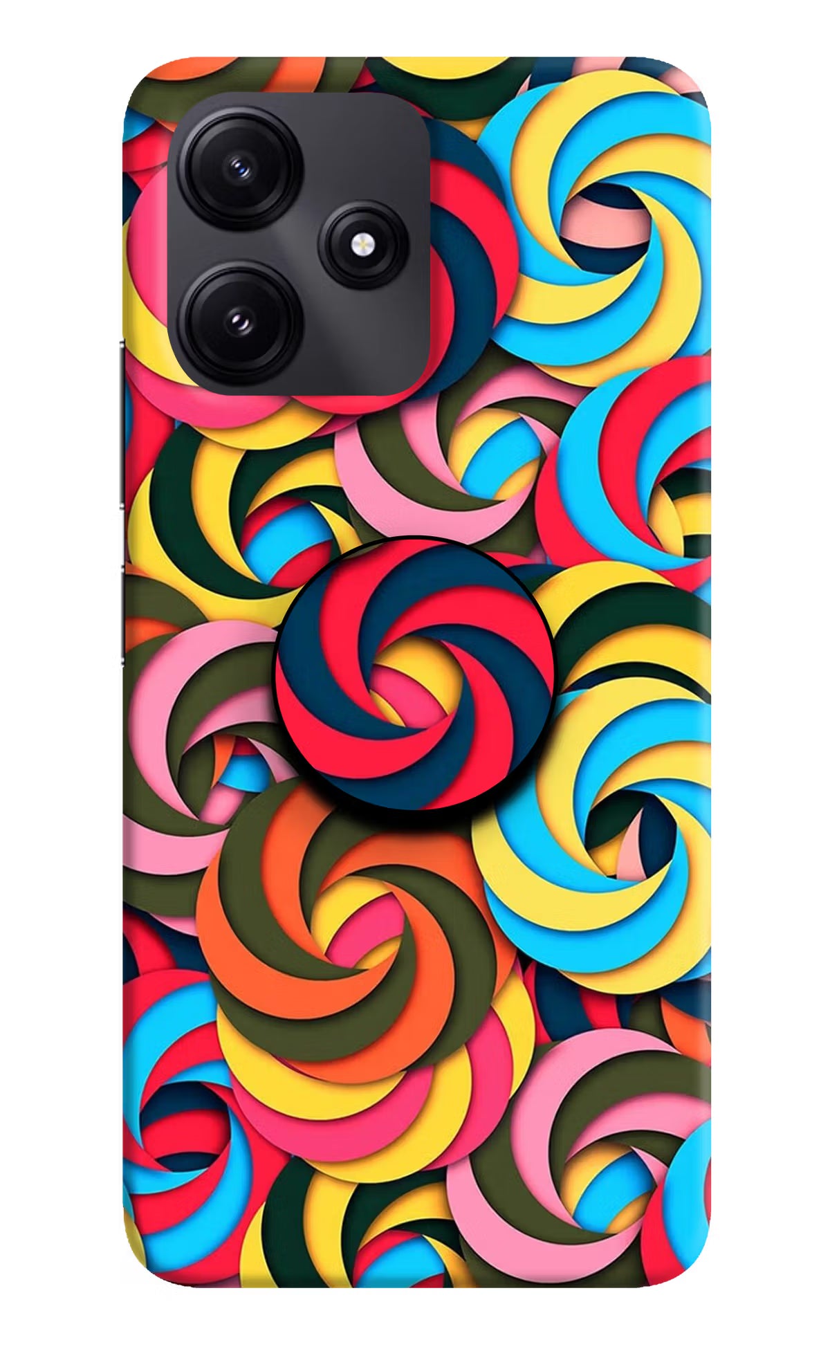 Spiral Pattern Poco M6 Pro 5G Pop Case by Casekaro