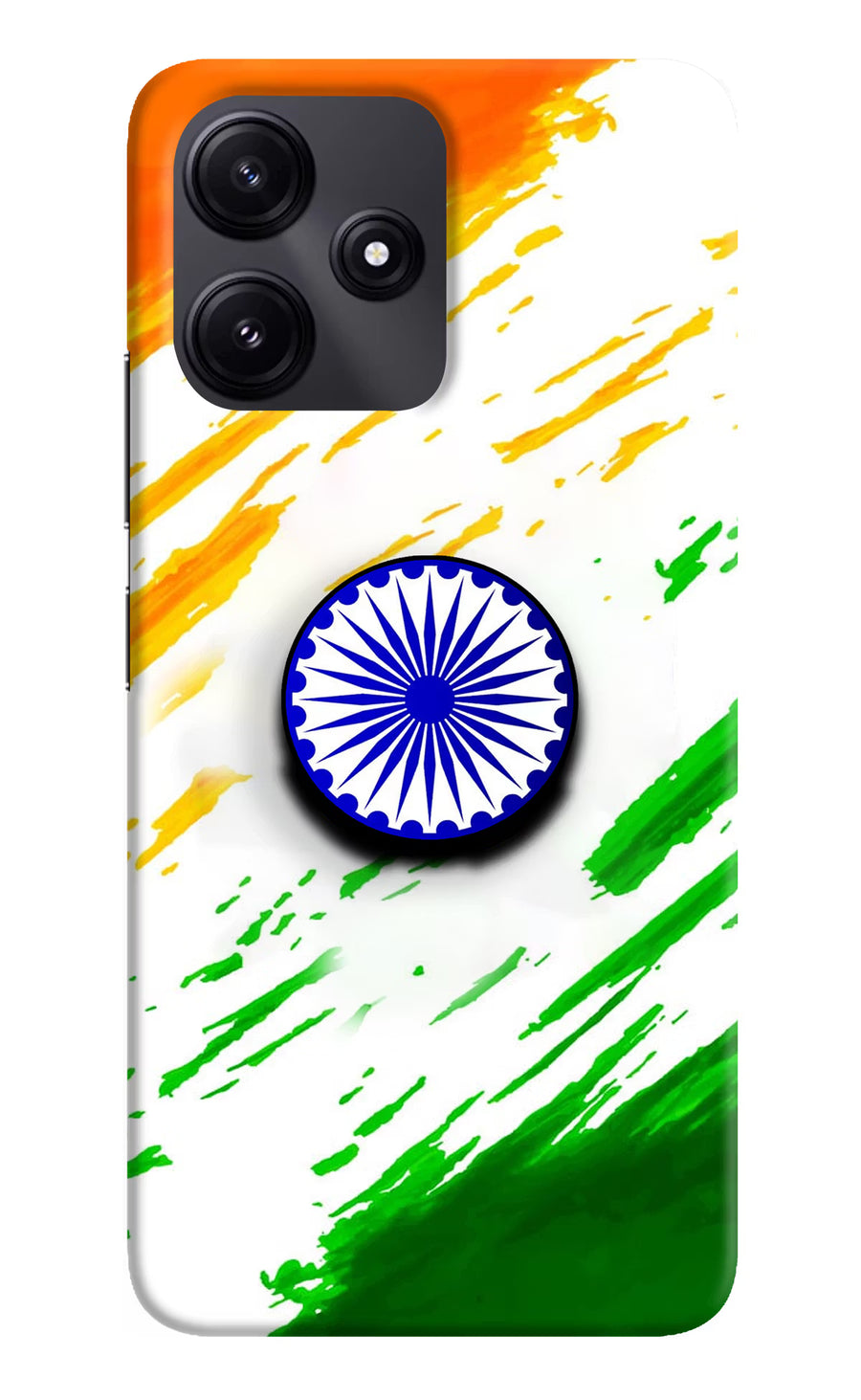 Indian Flag Ashoka Chakra Poco M6 Pro 5G Pop Case, Hard case