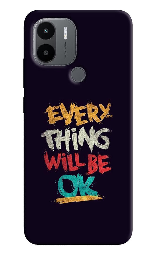 Everything Will Be Ok Redmi A1+/A2+ Back Cover