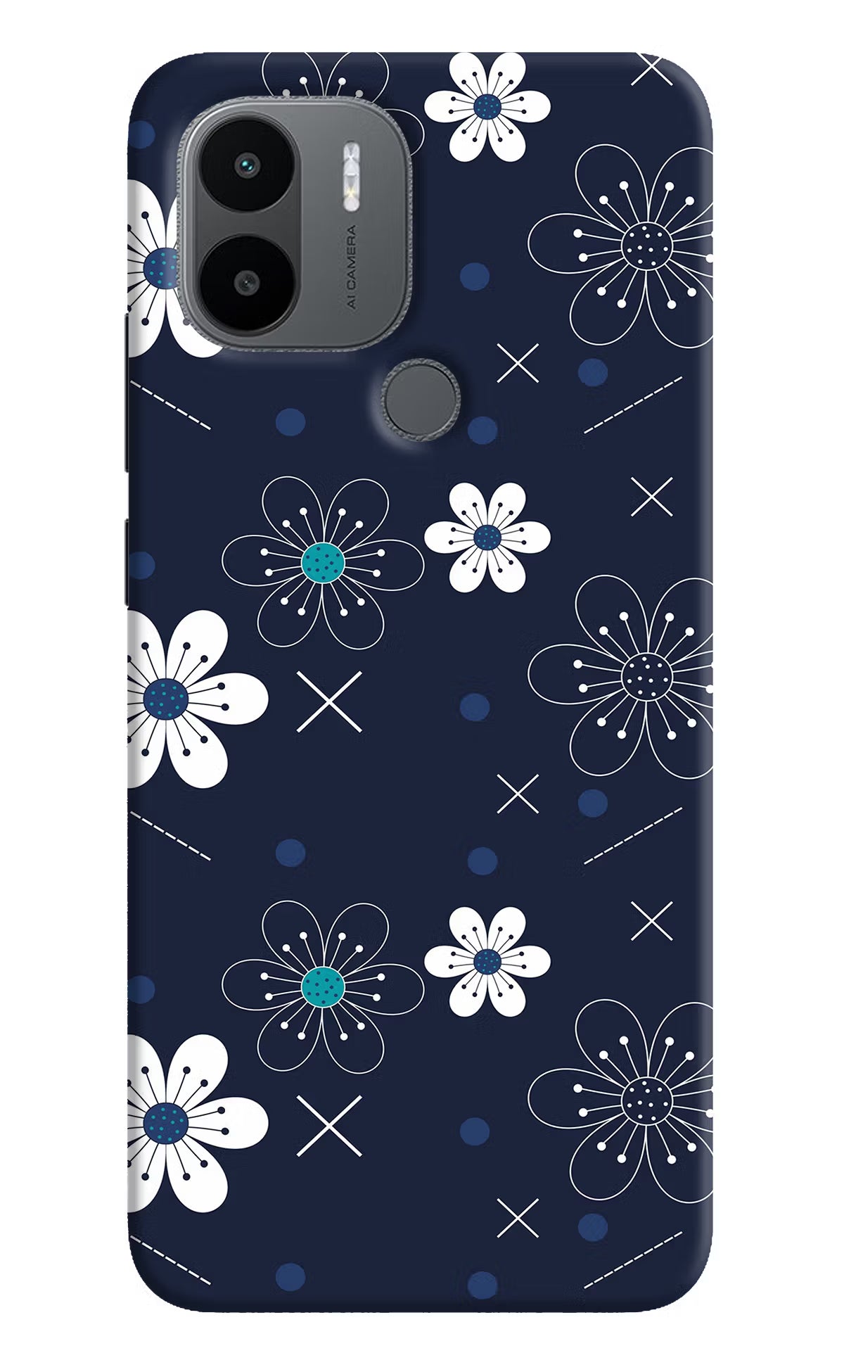Flowers Redmi A1+/A2+ Back Cover