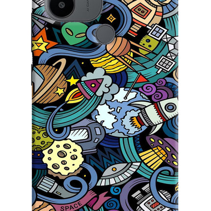 Space Abstract Redmi A1+/A2+ Back Cover