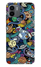 Space Abstract Redmi A1+/A2+ Back Cover