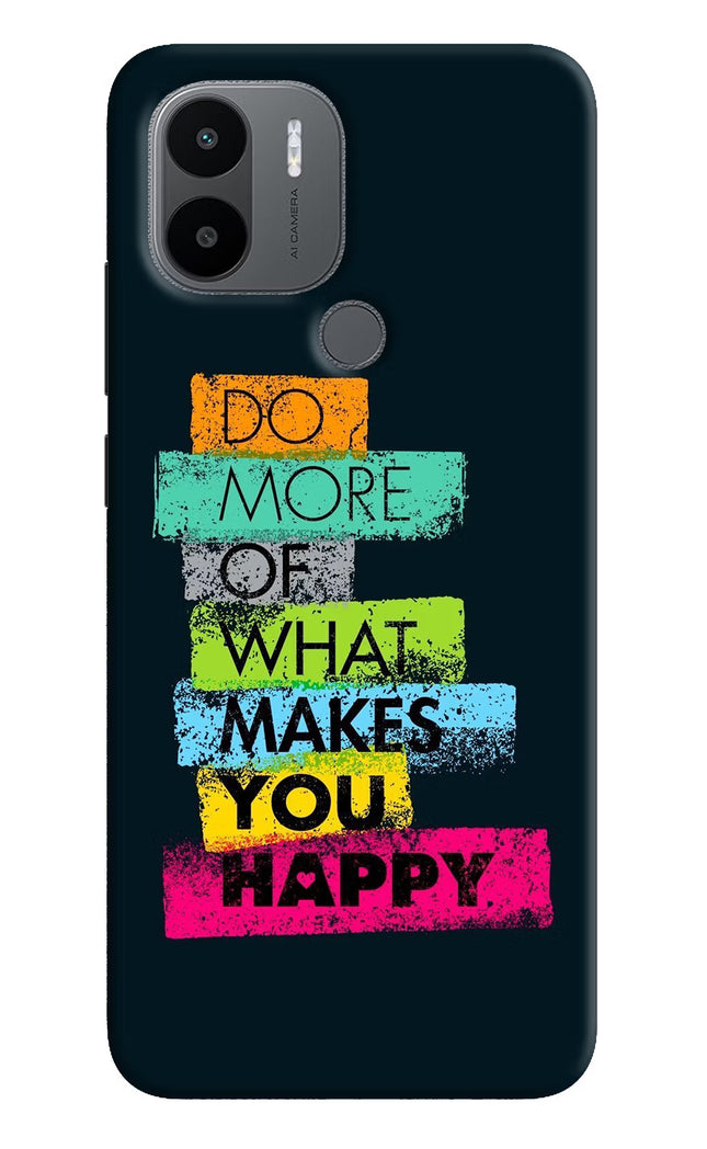 Do More Of What Makes You Happy Redmi A1+/A2+ Back Cover