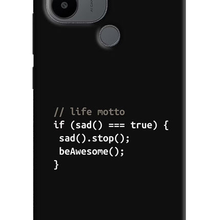 Life Motto Code Redmi A1+/A2+ Back Cover