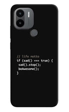 Life Motto Code Redmi A1+/A2+ Back Cover