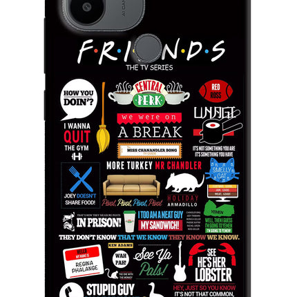 FRIENDS Redmi A1+/A2+ Back Cover