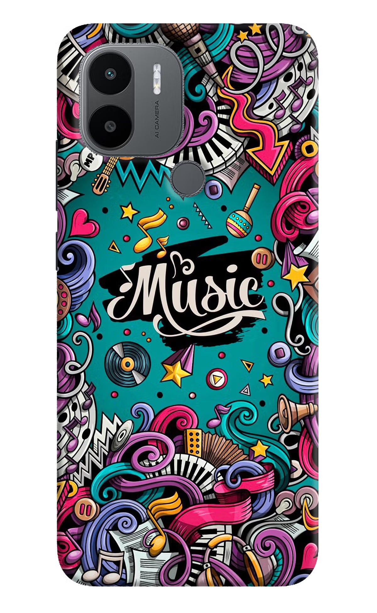 Music Graffiti Redmi A1+/A2+ Back Cover