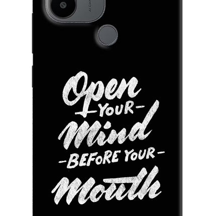 Open Your Mind Before Your Mouth Redmi A1+/A2+ Back Cover