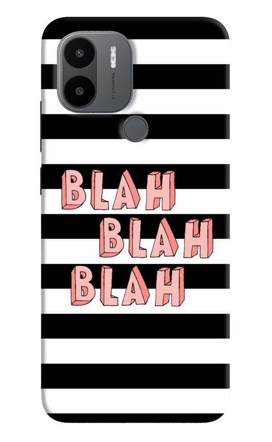 Blah Blah Blah Redmi A1+/A2+ Back Cover