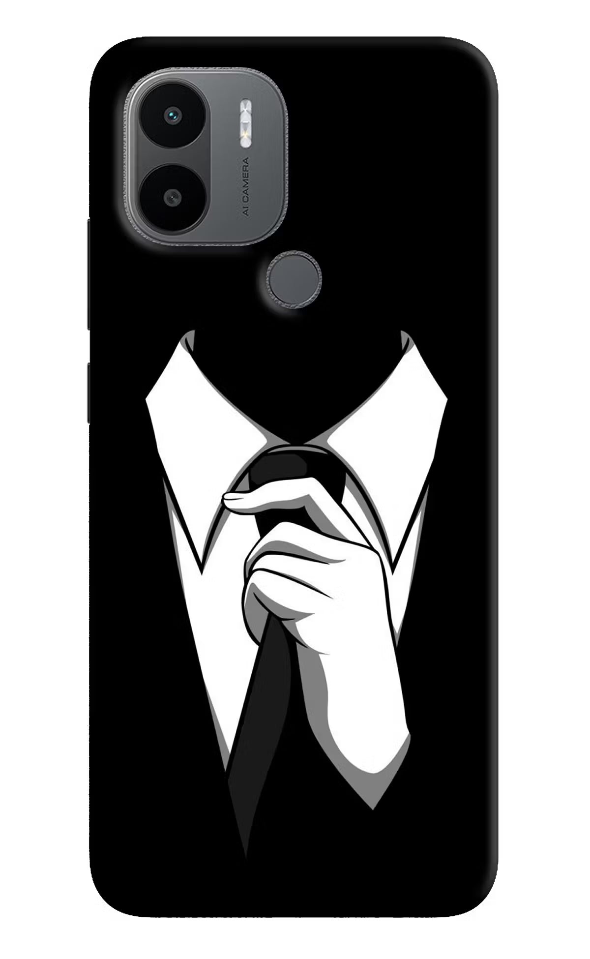 Black Tie Redmi A1+/A2+ Back Cover