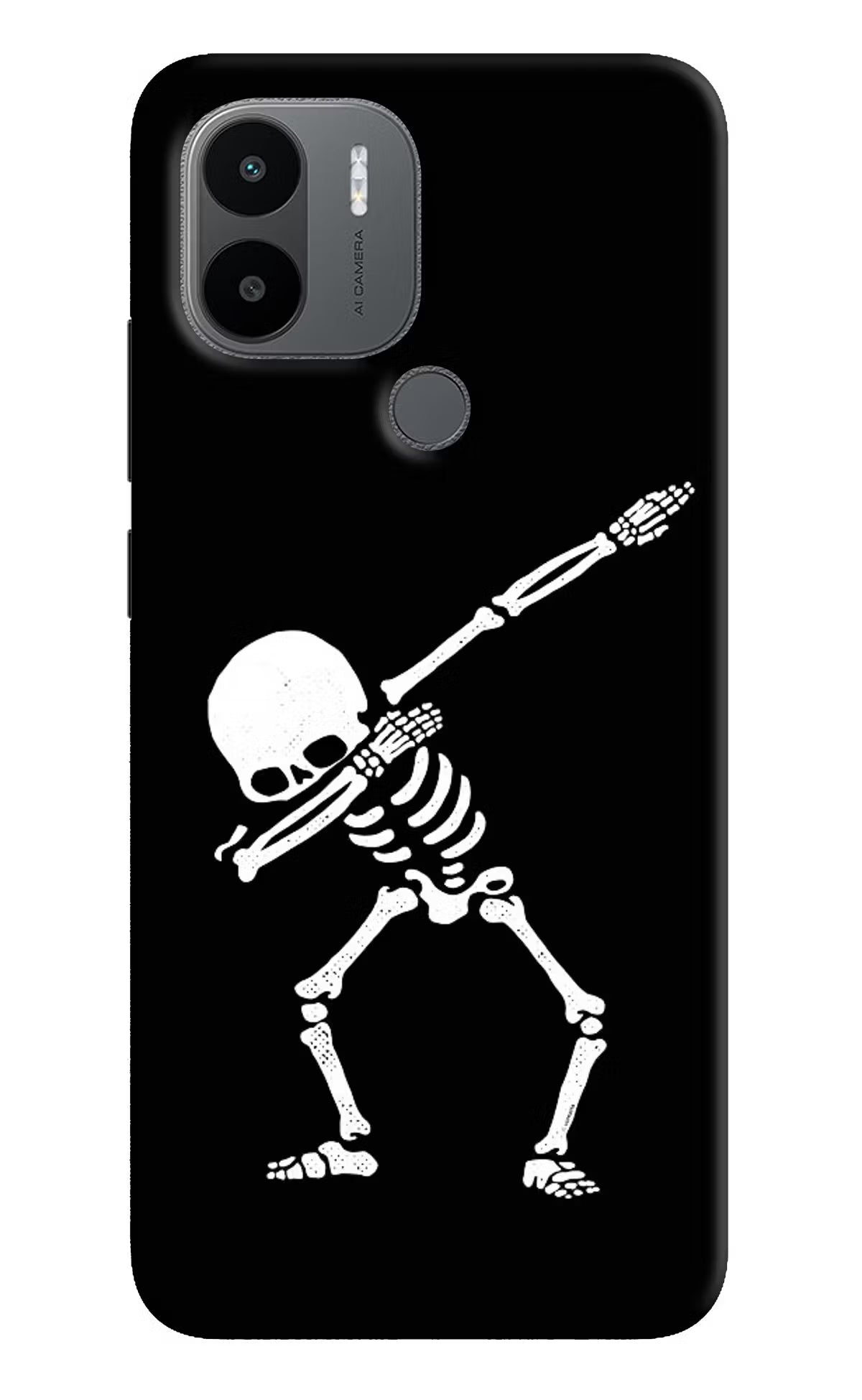 Dabbing Skeleton Art Redmi A1+/A2+ Back Cover