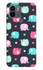 Elephants Redmi A1+/A2+ Back Cover