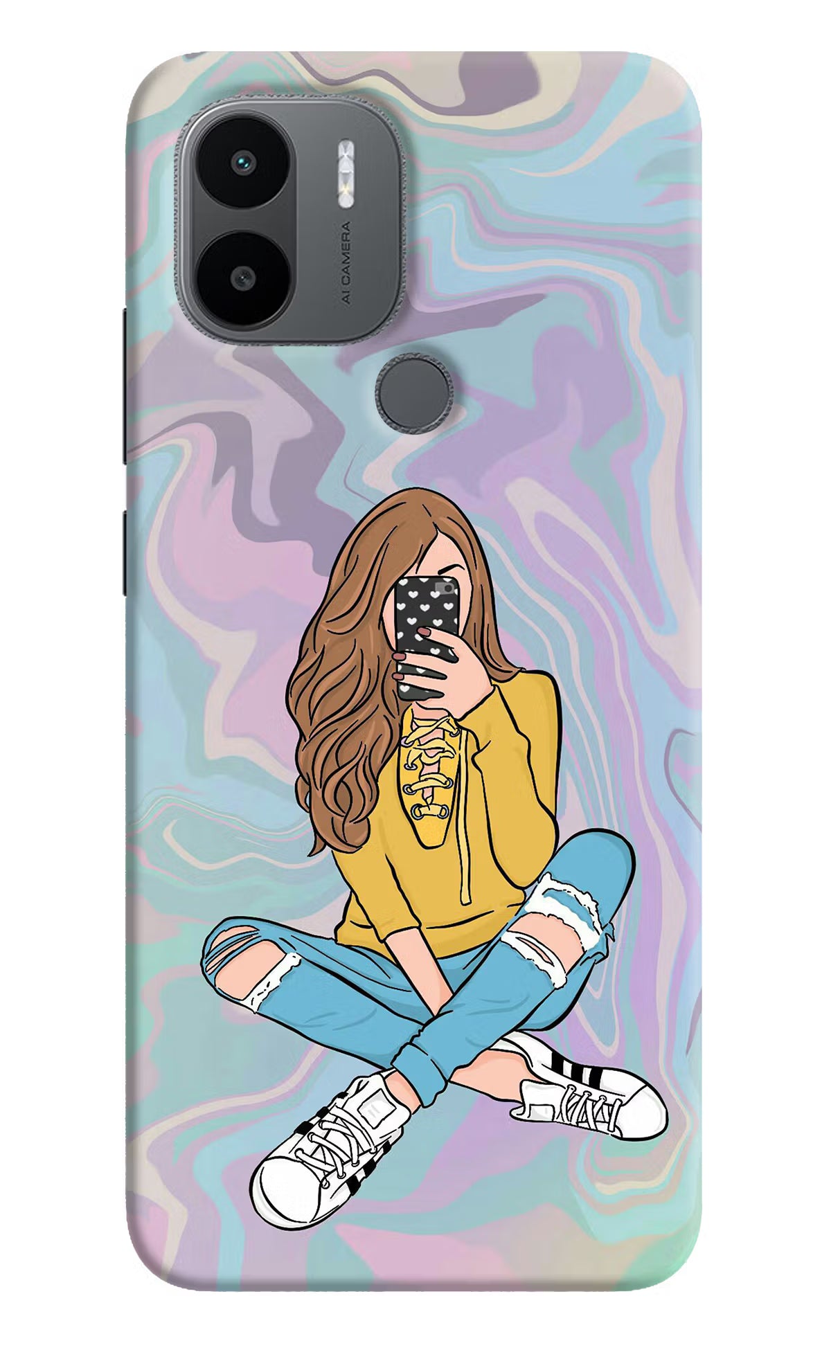 Selfie Girl Redmi A1+/A2+ Back Cover