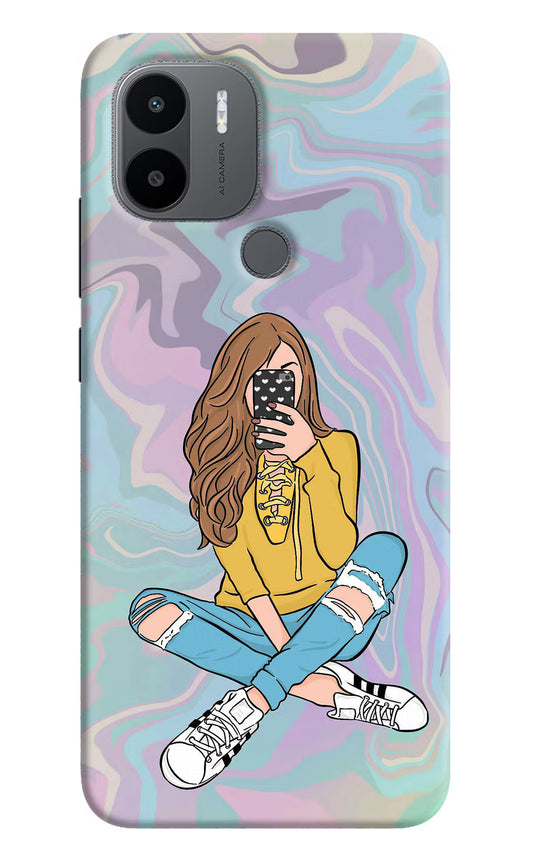 Selfie Girl Redmi A1+/A2+ Back Cover