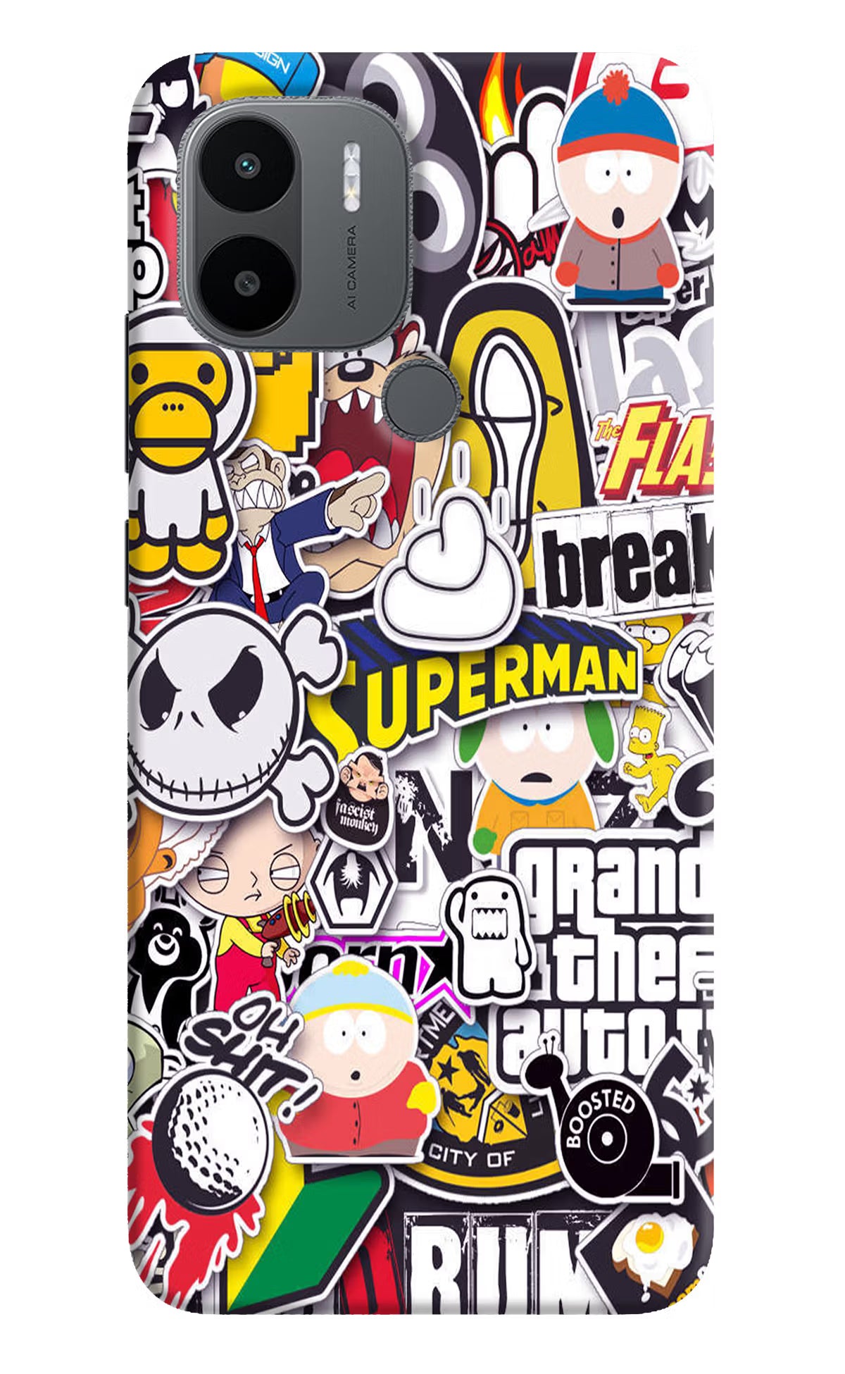Sticker Bomb Redmi A1+/A2+ Back Cover