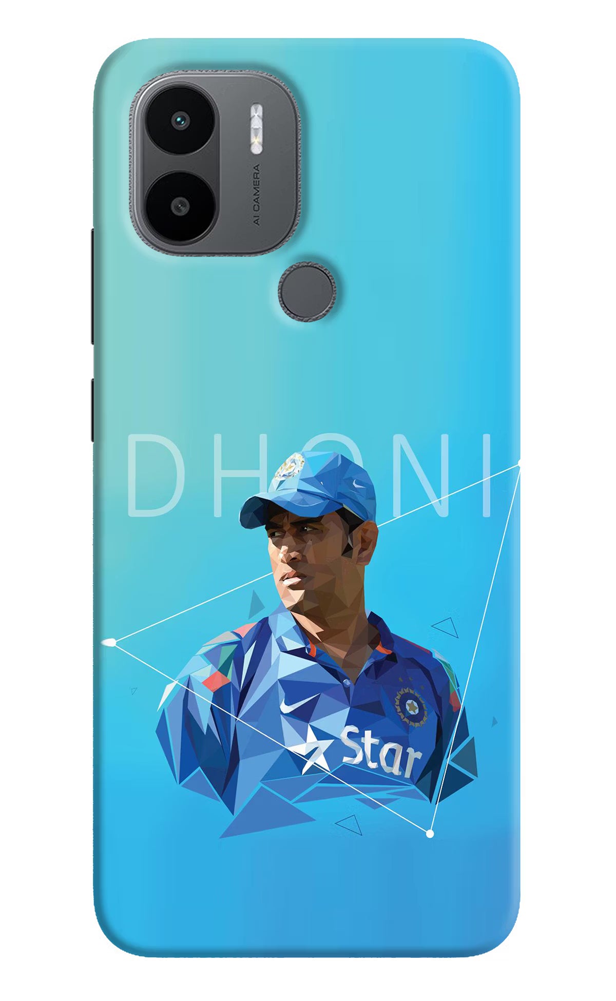 Dhoni Artwork Redmi A1+/A2+ Back Cover