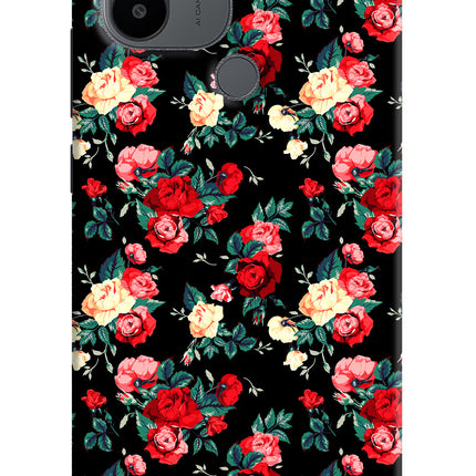 Rose Pattern Redmi A1+/A2+ Back Cover