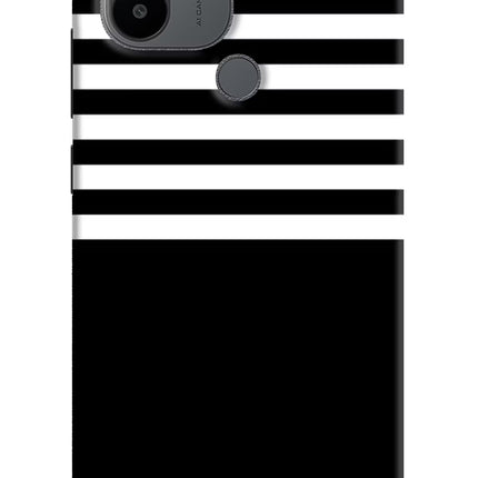 Black and White Print Redmi A1+/A2+ Back Cover