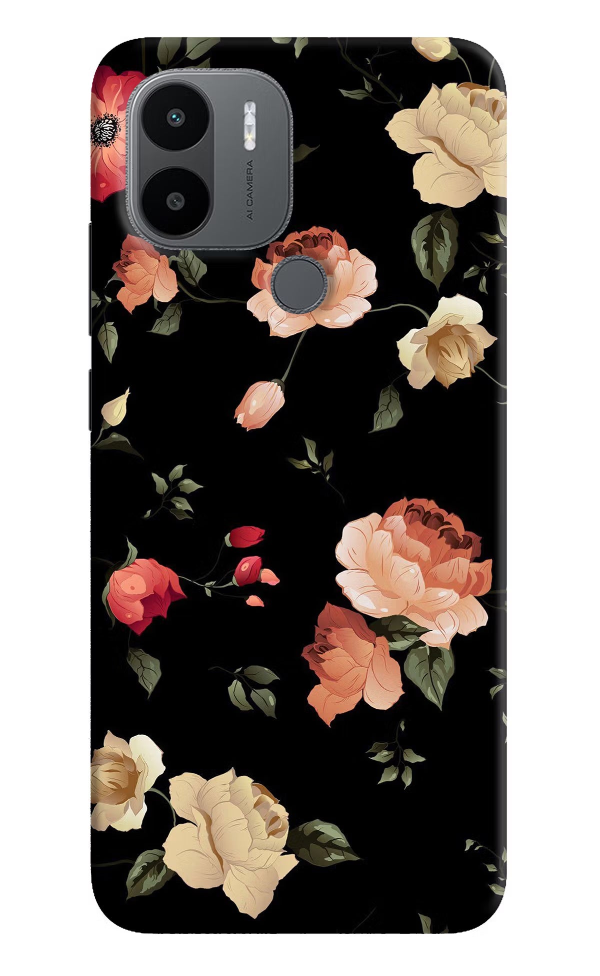 Flowers Redmi A1+/A2+ Back Cover
