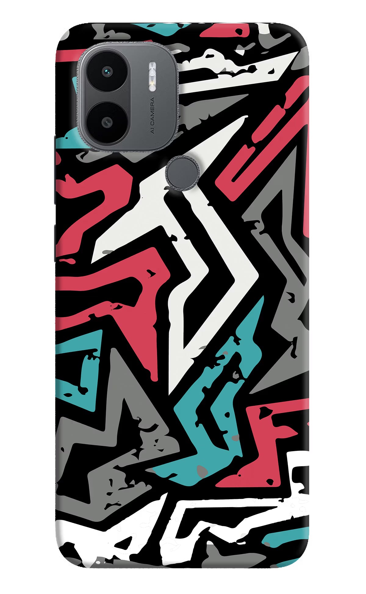 Geometric Graffiti Redmi A1+/A2+ Back Cover