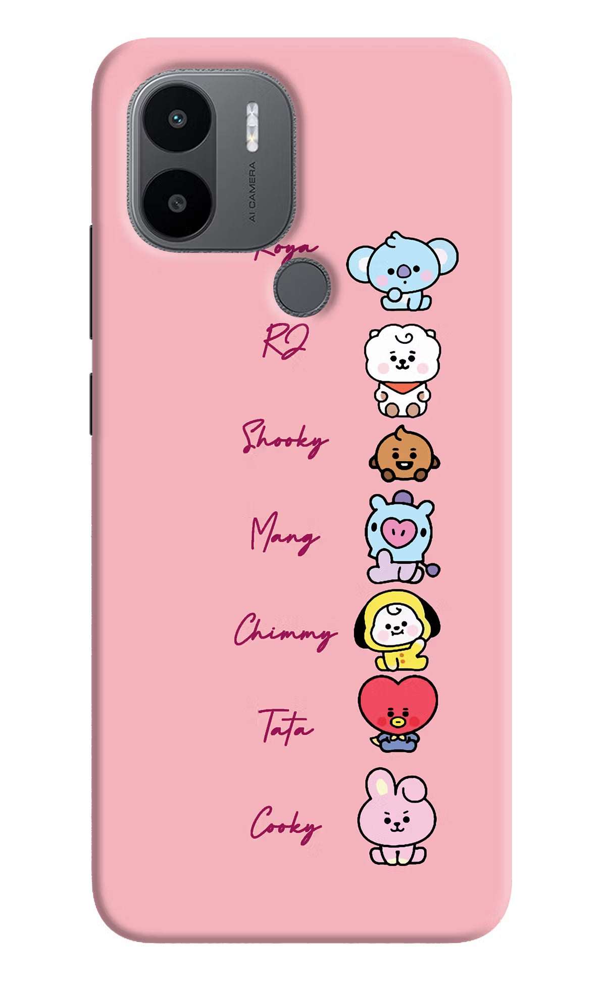 BTS names Redmi A1+/A2+ Back Cover